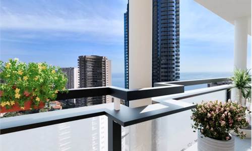 V1846 ULTIMO BILOCALE NUOVO VISTA MARE con balcone e parcheggio a Beausoleil